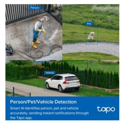 TP-LINK (TAPO C530WS) Outdoor Pan Tilt 3K 5MP Security Wi-Fi Camera, 360°, Colour Night Vision, Smart AI Detection, Sound & Light Alarm, 2-Way Audio