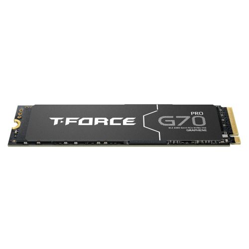 Team 1TB T-Force G70 Pro M.2 NVMe Gen4 SSD, M.2 2280, PCIe4, 3D NAND, R/W 7400/5500 MB/s, Graphene Heatsink