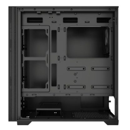 Vida Stealth Silent ATX Case, Matte Finish, Internal Sound Dampening, 1x PWM Fan, Dual 360mm Radiator Support, USB-C, Black