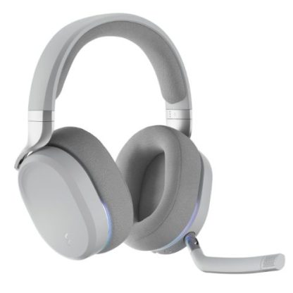 Fractal Design Scape (Light) Gaming Headset, Wireless/Btooth/USB, Custom-Tuned Drivers, EQ Presets, 40 Hours Battery, Charging Stand, Ambient Lighting