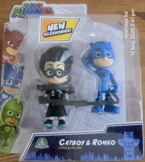 PJ Masks 2-Pack Figure Set Catboy & Romeo Hero & Villain