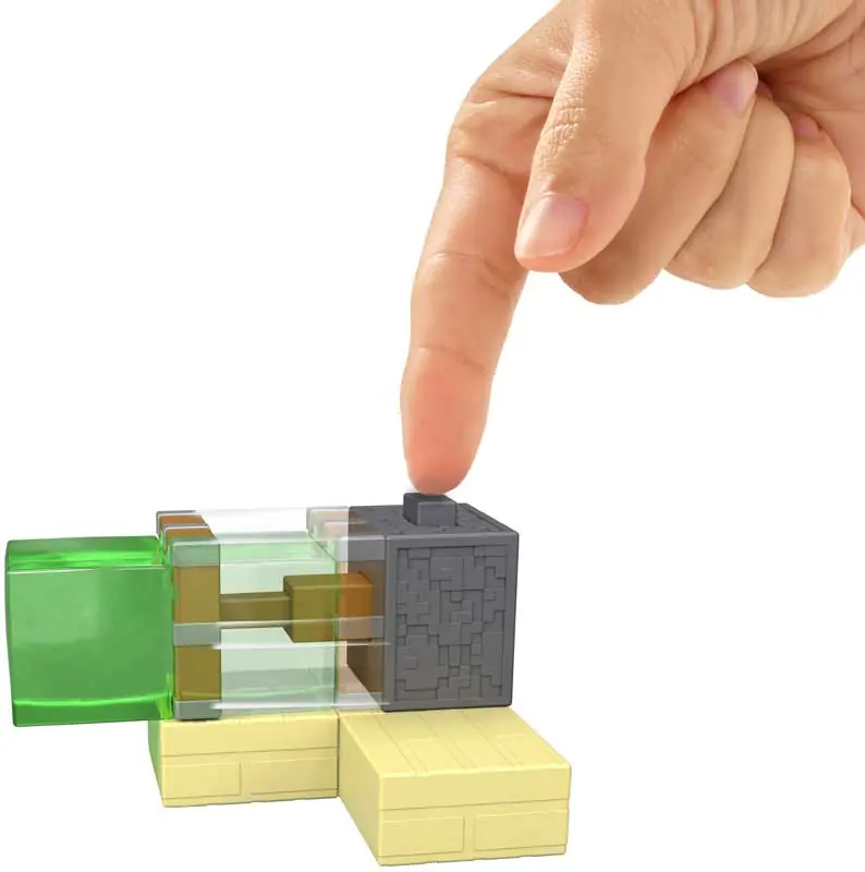 Minecraft Redstone Charged Sticky Piston Trap – Action Playset – Ages 6+