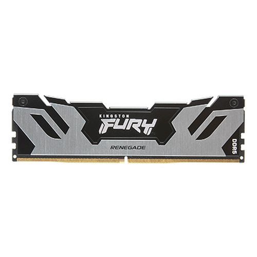 Kingston Fury Renegade 32GB Kit (2 x 16GB), DDR5, 6400MHz, CL32, 1.4V, ECC, XMP 3.0, PMIC, DIMM Memory, Black/Silver