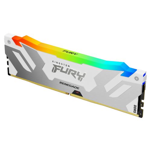 Kingston Fury Renegade RGB 32GB, DDR5, 6400MHz, CL32, 1.4V, ECC, XMP 3.0, PMIC, DIMM Memory, White