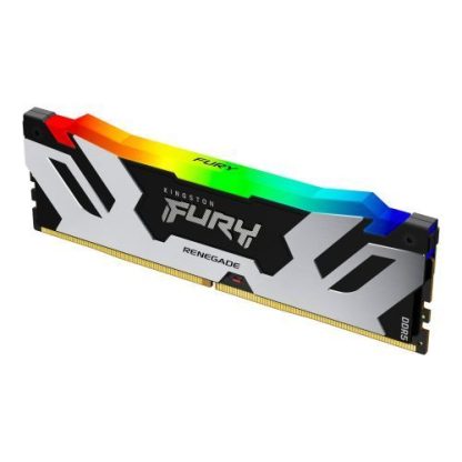 Kingston Fury Renegade RGB 48GB, DDR5, 6400MHz, CL32, 1.4V, ECC, XMP 3.0, PMIC, DIMM Memory, Black/Silver