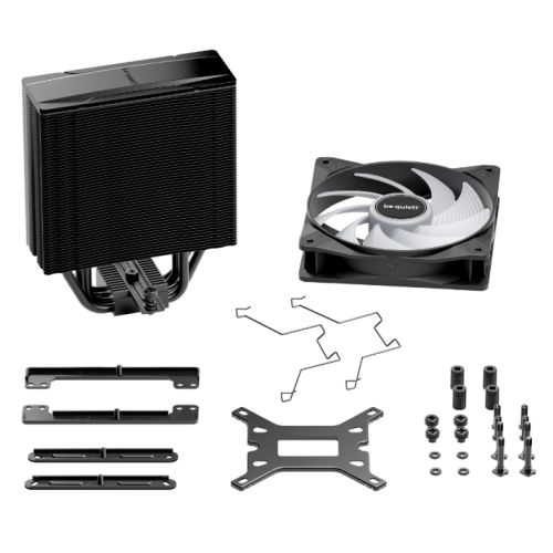 Be Quiet! BK040 Pure Rock 3 LX ARGB Heatsink & Fan, Intel & AMD Sockets, Light Wings LX ARGB Fan, 4 High-Performance Heatpipes, 190W TDP