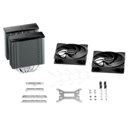 Be Quiet! BK041 Pure Rock Pro 3 Silver Heatsink & Fan, Intel & AMD Sockets, 2x Pure Wings 3 Fans, 6 High-Performance Heatpipes, 250W TDP