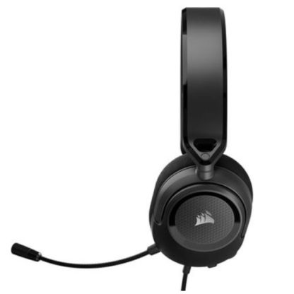 Corsair HS35 v2 Multiplatform Wired Gaming Headset, 3.5mm Jack, Suspended Fabric Headband, 50mm Neodymium Drivers, Carbon