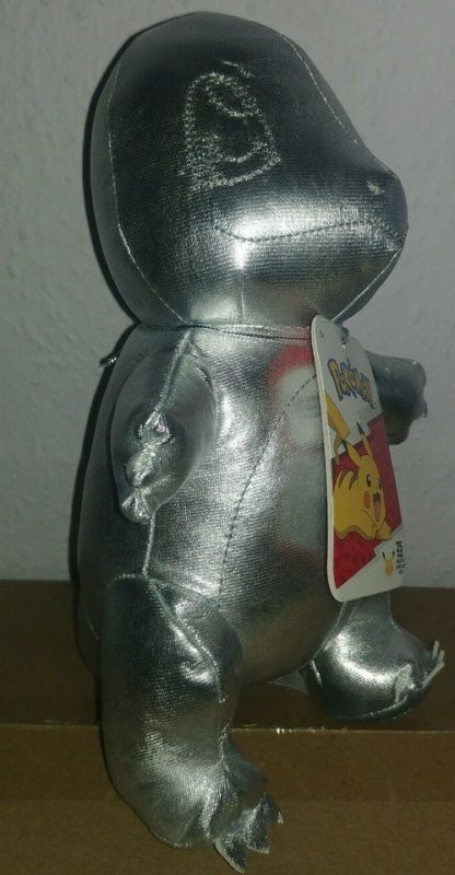 POKEMON, 25TH CELEBRATION, 8 INCH, SILVER PLUSH, SCORBUNNY, GROOKEY, SOBBLE, CHARMANDER, PIKACHU, SQUIRTLE
