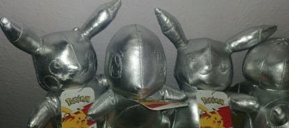 POKEMON, 25TH CELEBRATION, 8 INCH, SILVER PLUSH, SCORBUNNY, GROOKEY, SOBBLE, CHARMANDER, PIKACHU, SQUIRTLE