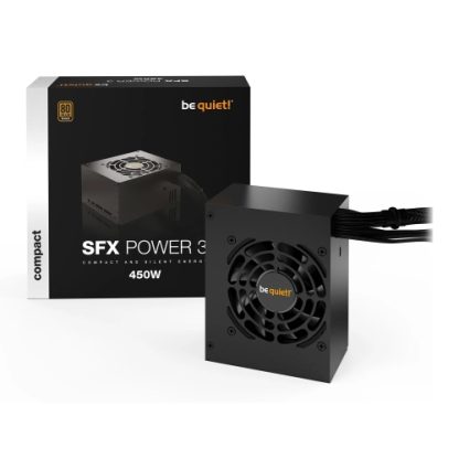 Be Quiet! 450W SFX Power 3 PSU, Small Form Factor, Rifle Bearing Fan, 80+ Bronze, Continuous Power