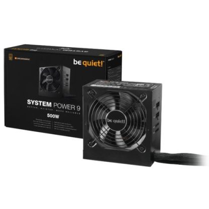 Be Quiet! 500W System Power 9 CM PSU, Semi-Modular, Sleeve Bearing, 80+ Bronze, Dual 12V, Cont. Power