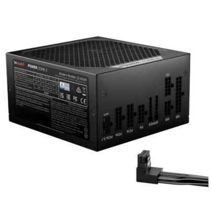Be Quiet! 850W Power Zone 2 PSU, Fully Modular, 80+ Platinum, Cybenetics Platinum, Semi-Passive Zero-RPM Cooling, ATX 3.1, PCIe 5.1