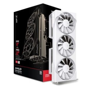 XFX Swift RX9070 OC White Gaming Edition, PCIe5, 16GB DDR6, HDMI, 3 DP, 2700MHz Clock, Overclocked