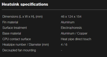 Be Quiet! BK040 Pure Rock 3 LX ARGB Heatsink & Fan, Intel & AMD Sockets, Light Wings LX ARGB Fan, 4 High-Performance Heatpipes, 190W TDP