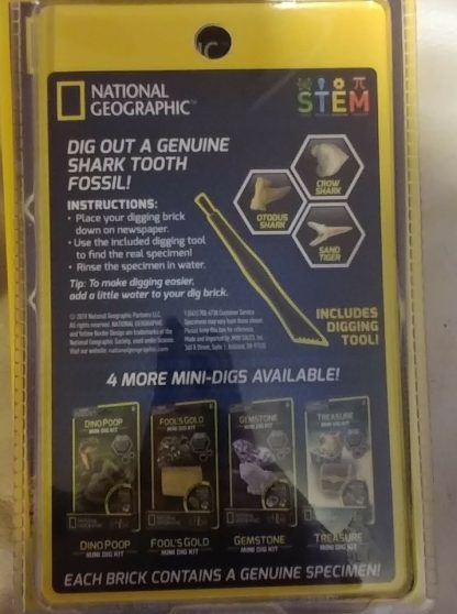 NATIONAL GEOGRAPHIC MINI DIG KIT Treasure