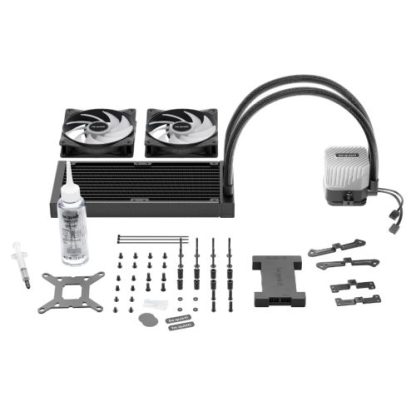Be Quiet! Light Loop 240mm ARGB Liquid CPU Cooler, 2x Light Wings LX PWM Fans, ARGB Cooling Block, ARGB-PWM-Hub