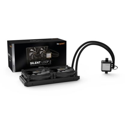 Be Quiet! Silent Loop 2 280mm ARGB Liquid CPU Cooler, Dampened & Adjustable Pump, 2 x 14cm Silent Wings 3 PWM Fans