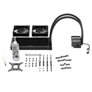 Be Quiet! Silent Loop 3 240mm ARGB Liquid CPU Cooler, 3-Chamber Pump, Large Fin Area, Silent Wings 4 PWM Fans, Black