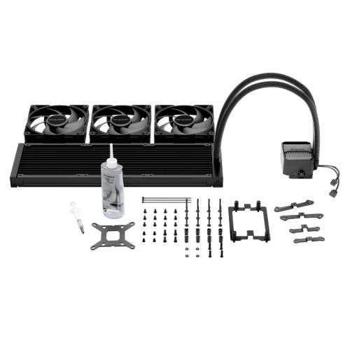 Be Quiet! Silent Loop 3 420mm ARGB Liquid CPU Cooler, 3-Chamber Pump, Large Fin Area, Silent Wings 4 PWM Fans, Black